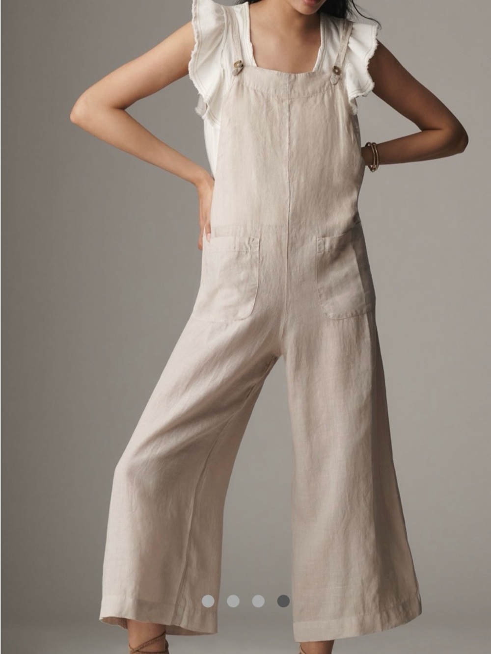 Velvet By Graham & Spencer
Isabel Linen Wide Leg
Jumpsuit Size M